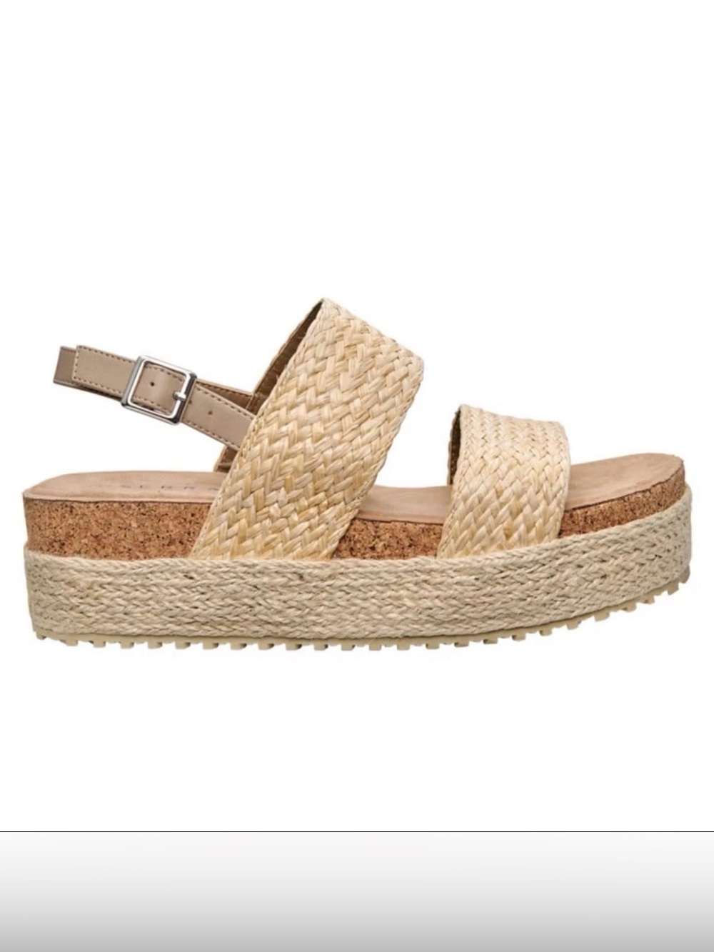 SERRA Ladies Espadrille Platform Sandal size 8
